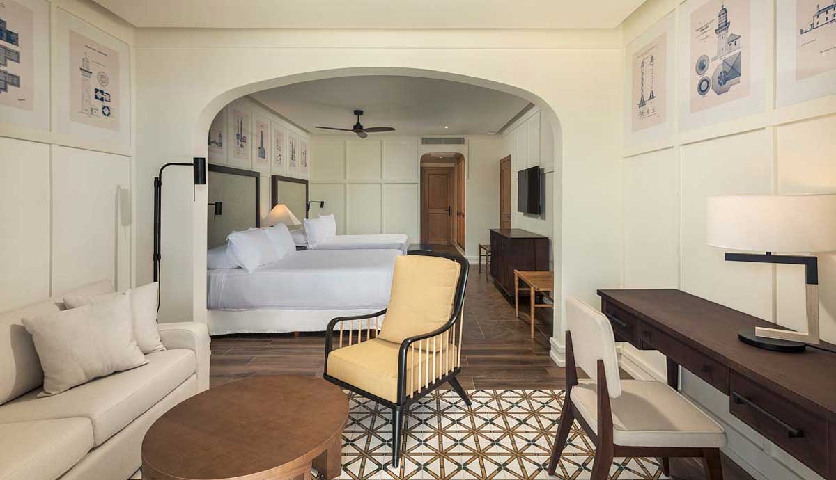 Vista de la piscina del resort